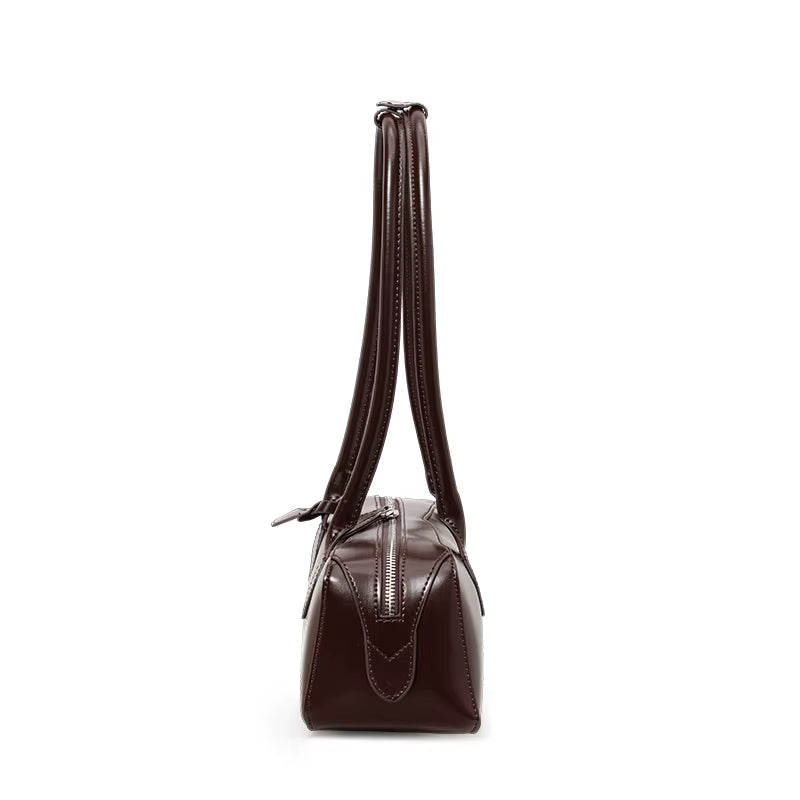 MIHARO - Long Shoulder Bag with Zipper Closure