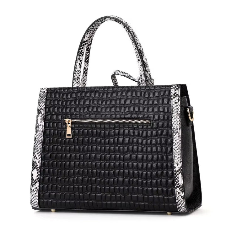 ACEYA - Vegan Croc-Embossed Handbag