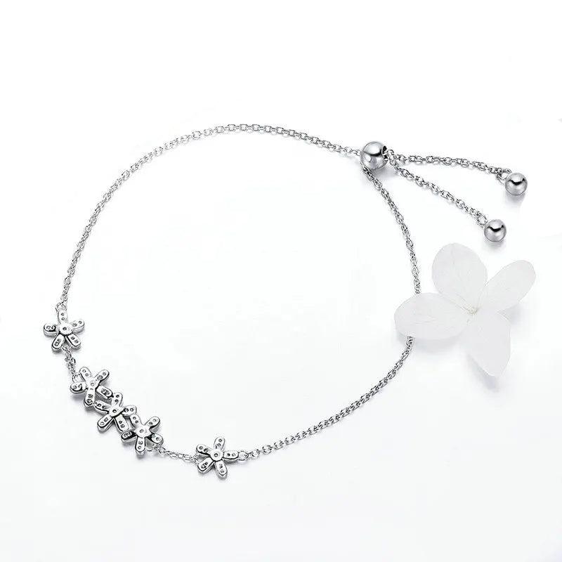FLOWLY - Sterling Silver Flower Bracelet