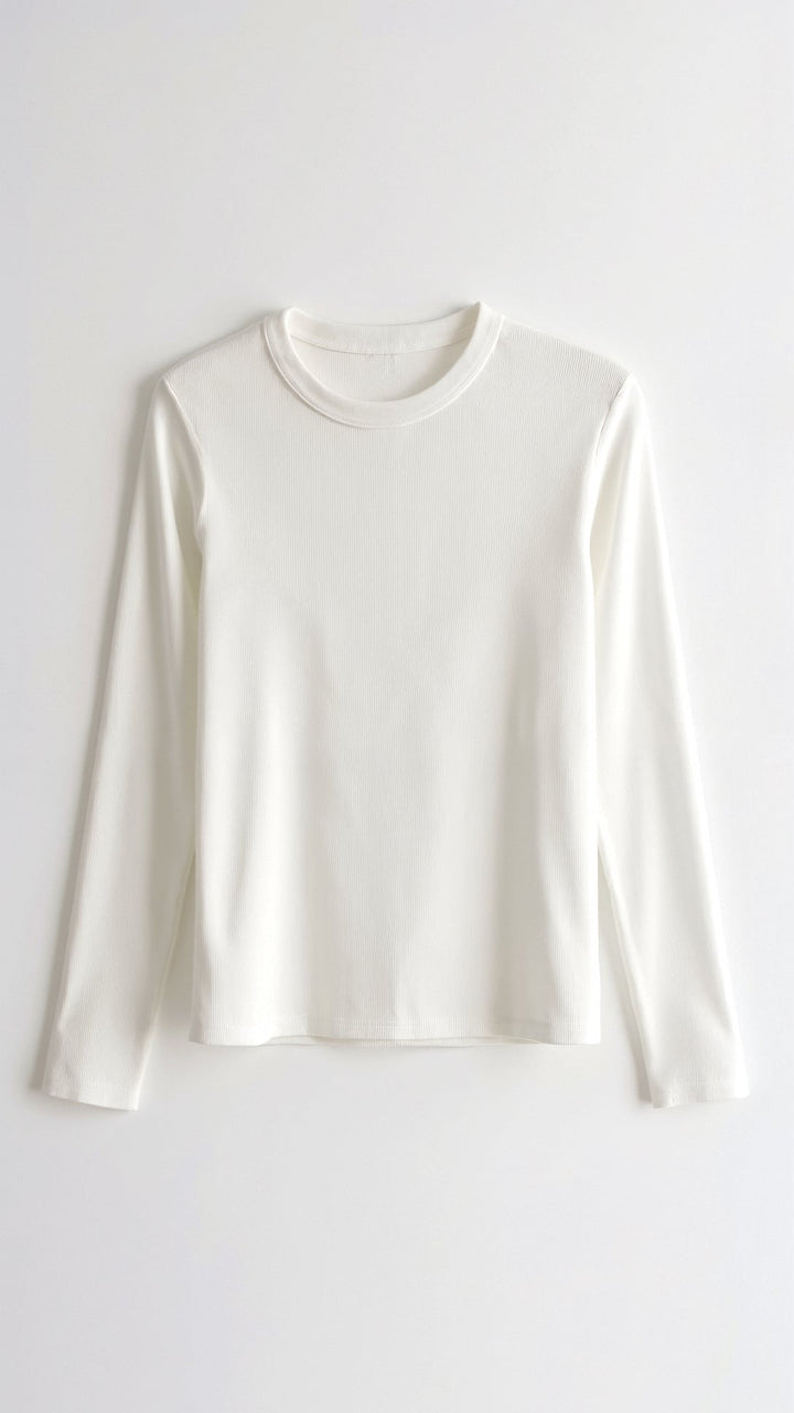 UMINA - Essential Long-Sleeve Fitted Top