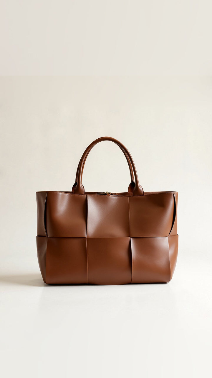 CRESSLER - Woven Luxe Structured Tote Bag