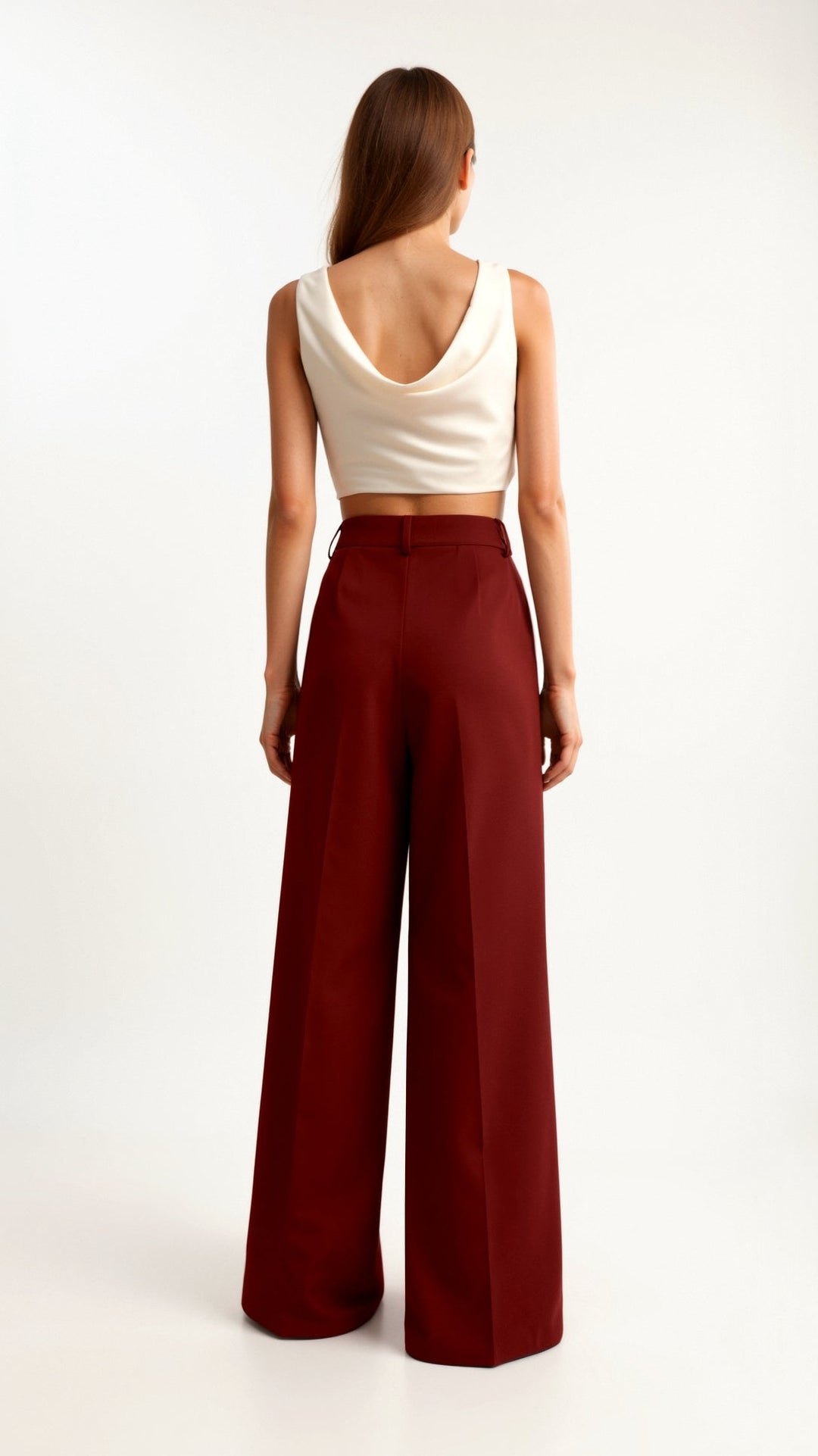 BRIONY - Elegant Wide-Leg High Waist Trousers