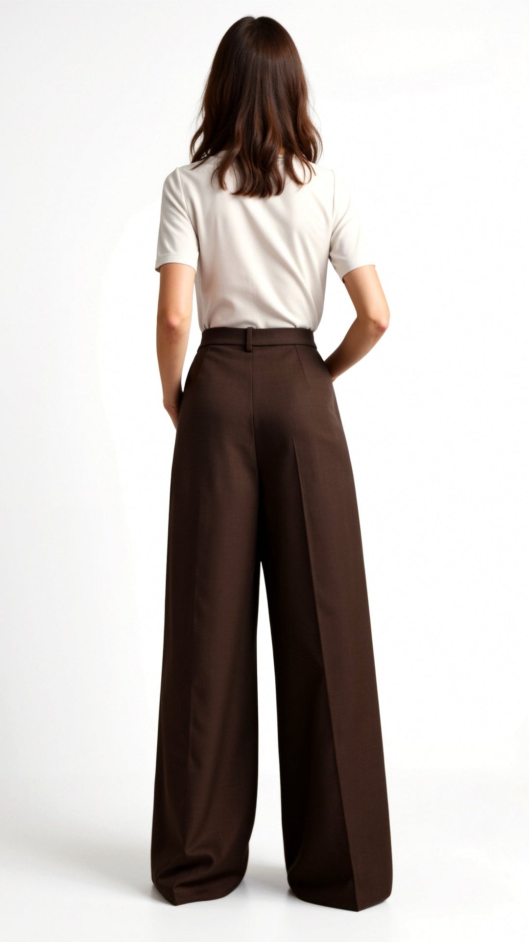 BRIONY - Elegant Wide-Leg High Waist Trousers